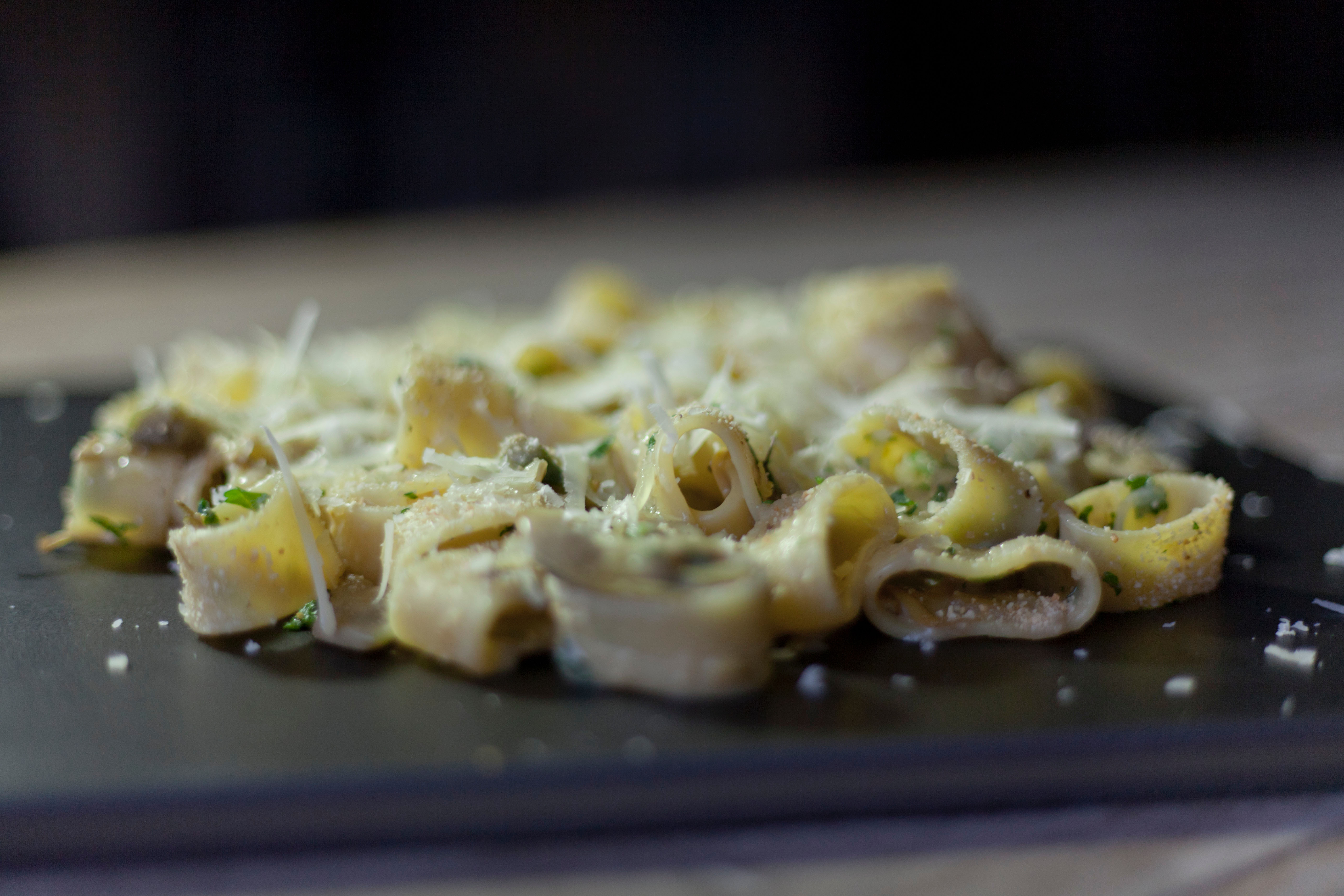 Calamarata con valtellina casera dop – chef andrea mainardi