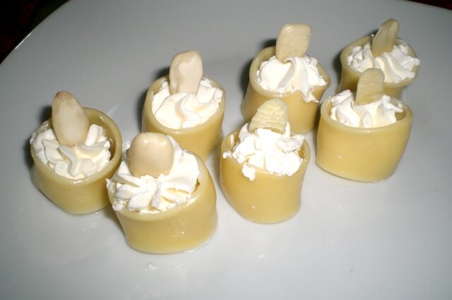 Calamarate con crema di caprino