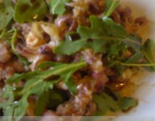 Calamaretti con rucola all’aceto balsamico