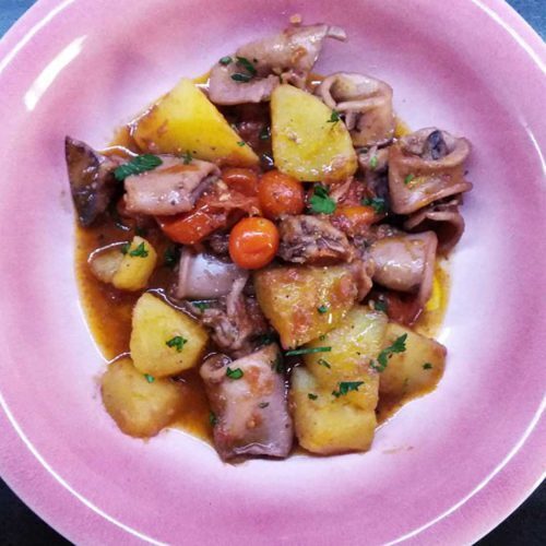 Calamari e patate