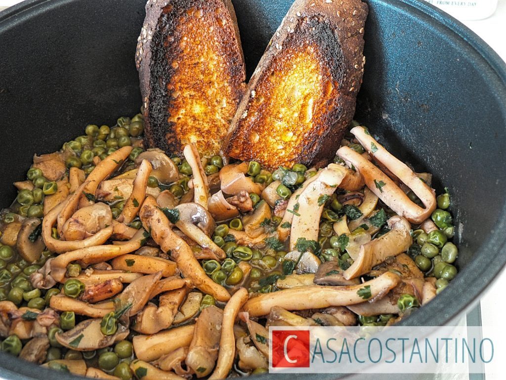 Calamari e piselli