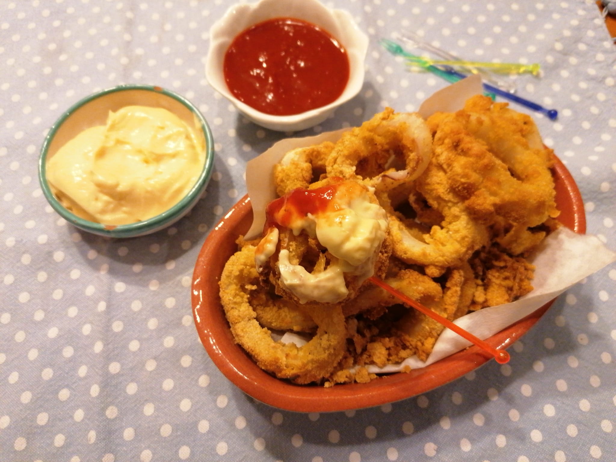 Calamari fritti in friggitrice ad aria