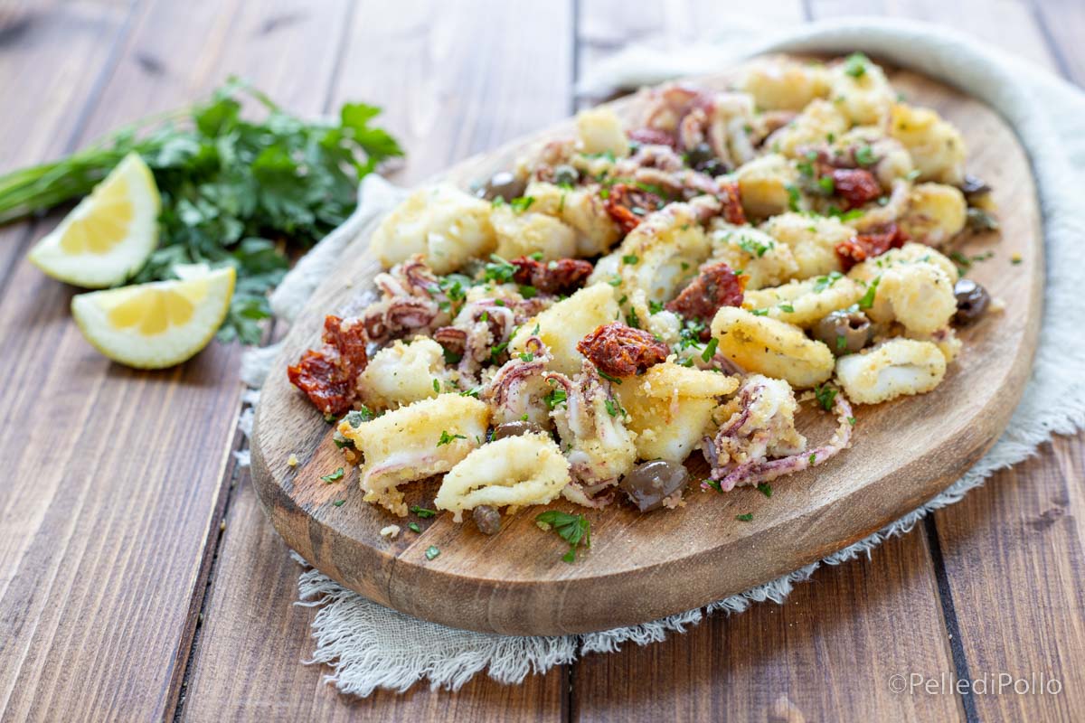 Calamari gratinati alla siciliana