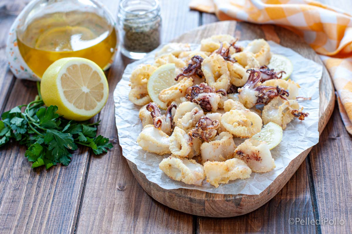 Calamari in friggitrice ad aria