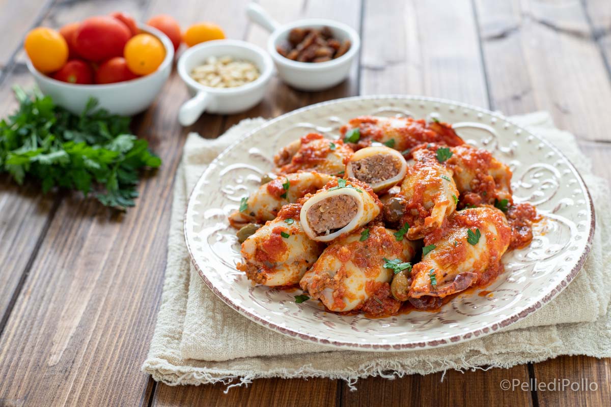 Calamari ripieni alla siciliana