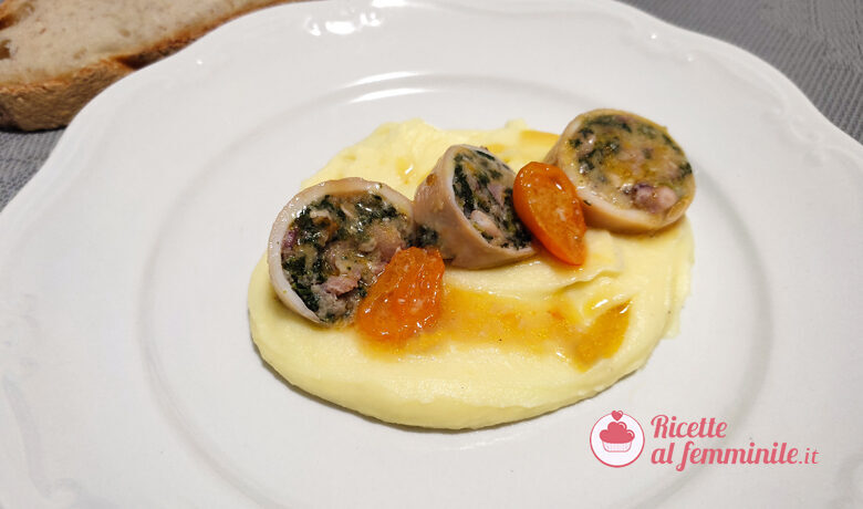 Calamari ripieni di spinaci