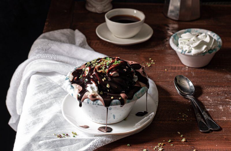 Caldo freddo gelato siciliano