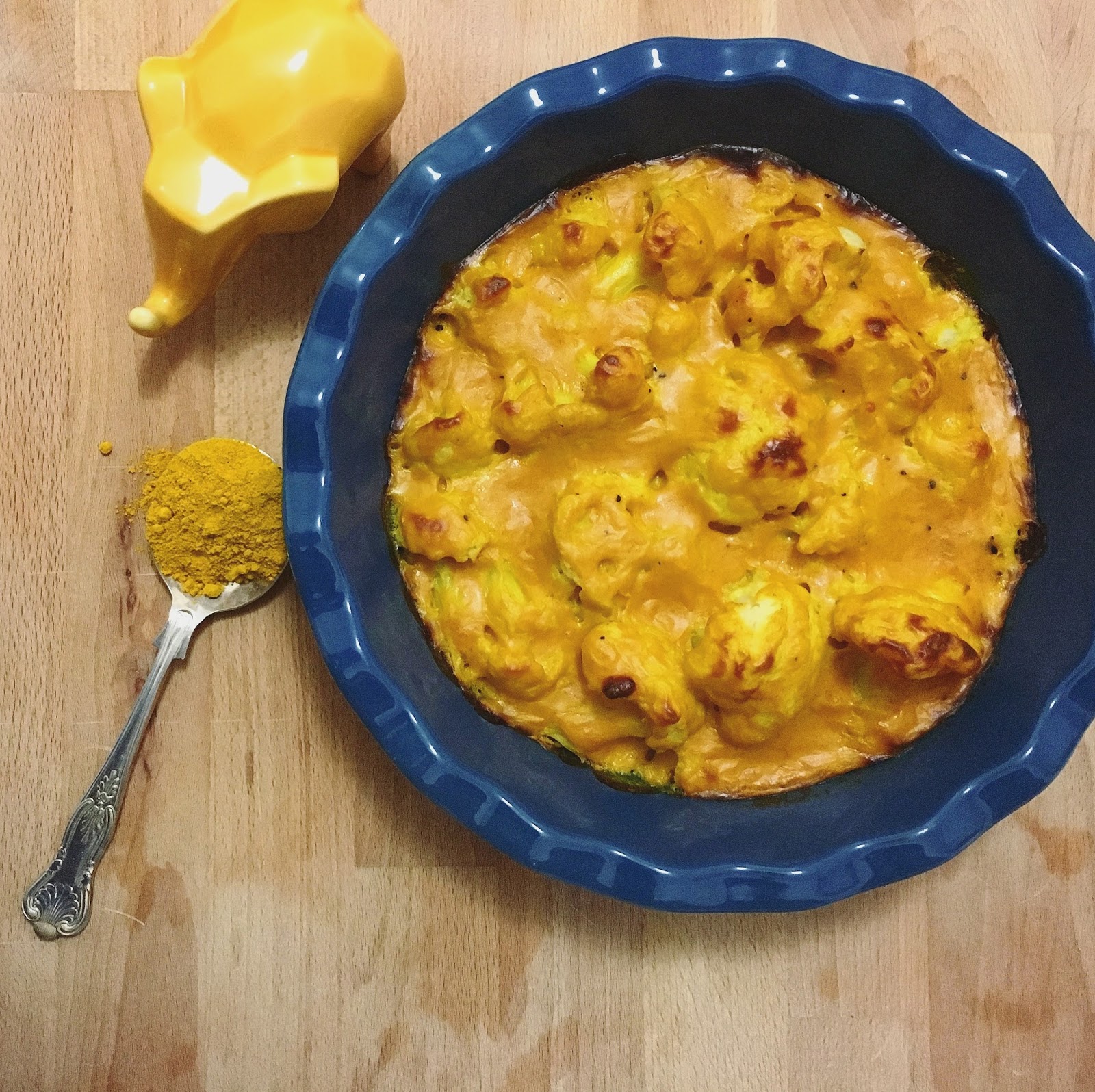 Calvolfiore gratinato alla curcuma