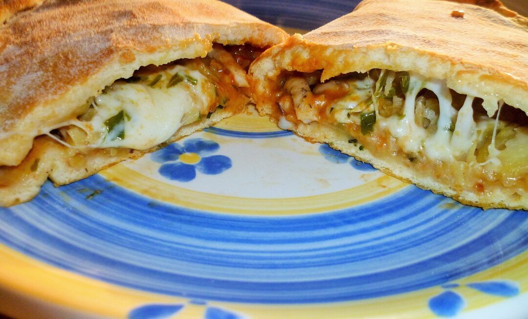 Calzone con seppia e patate