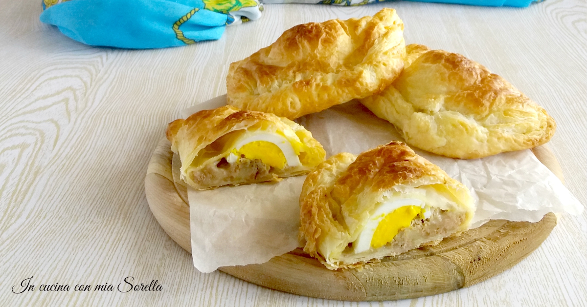 Calzone ripieno di tonno e uova sode