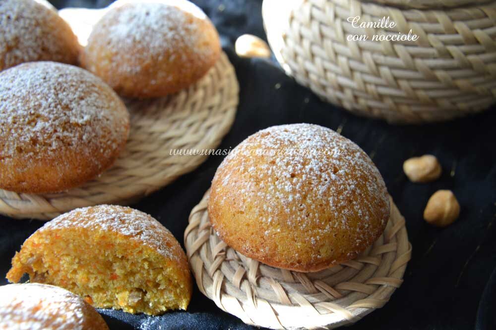 Camille con nocciole e farina cereali