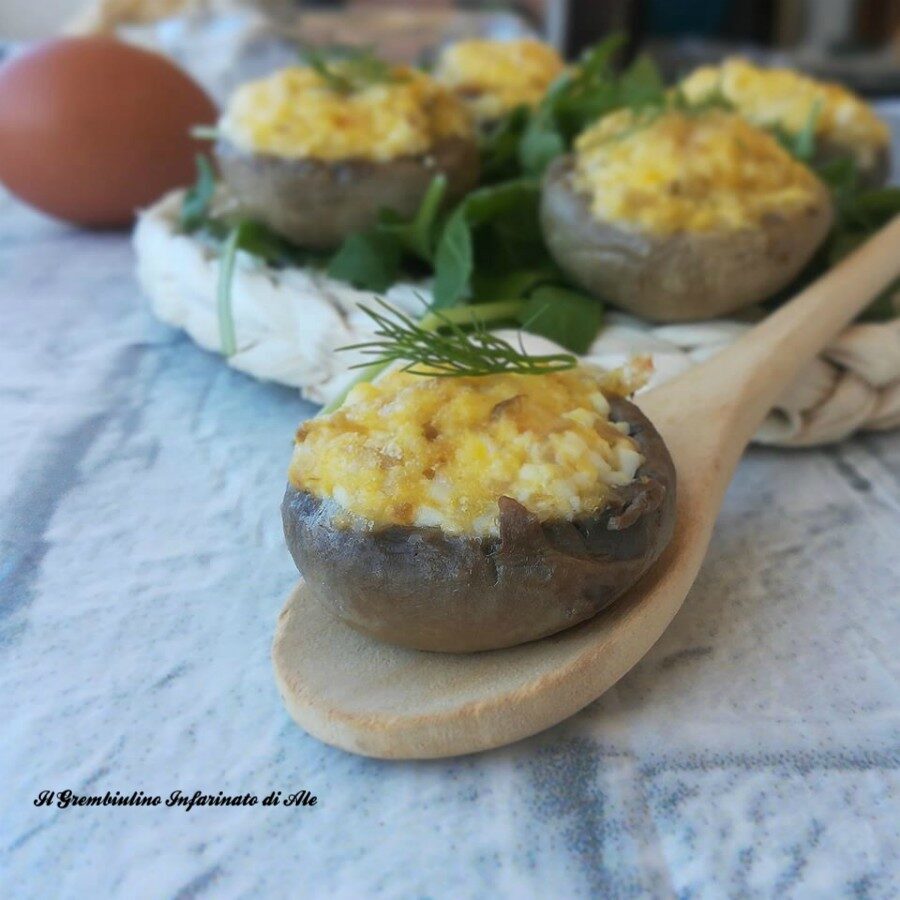 Canestrelli di funghi alle uova sode