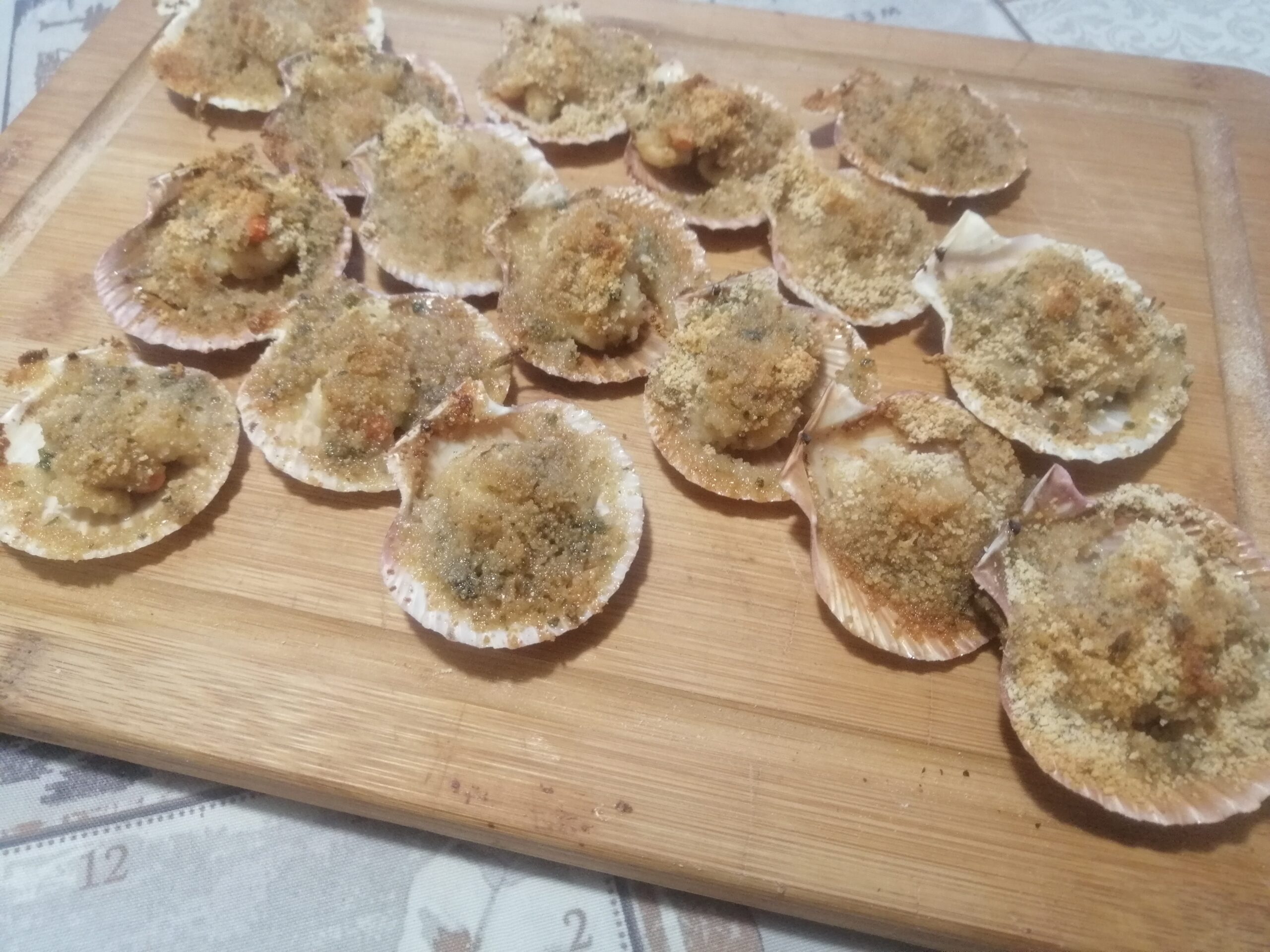 Canestrelli di mare gratinati