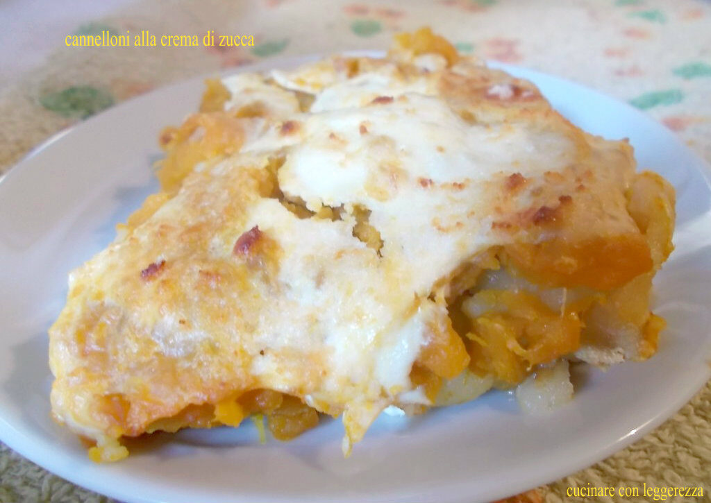 Cannelloni alla crema di zucca