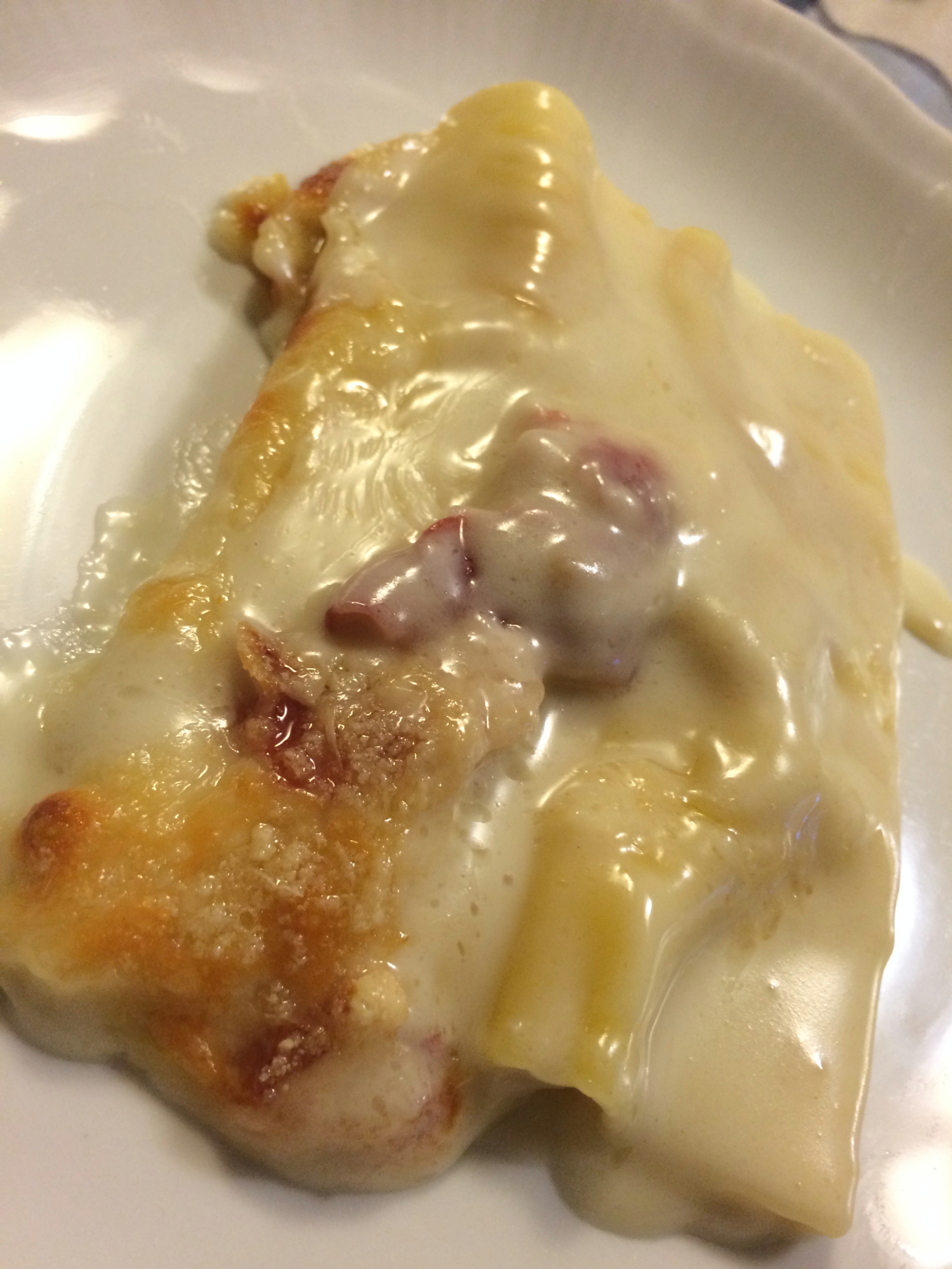 Cannelloni caprino e pancetta