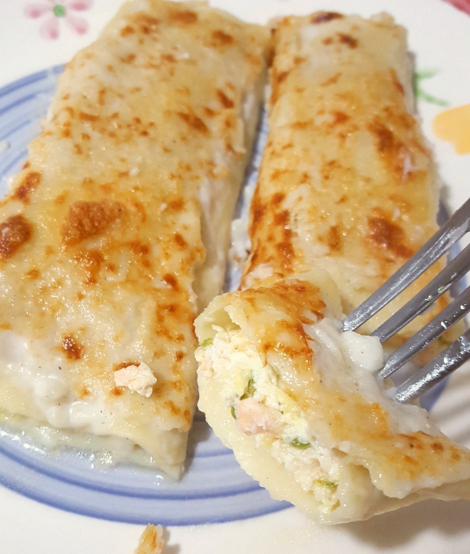 Cannelloni con ricotta e salmone