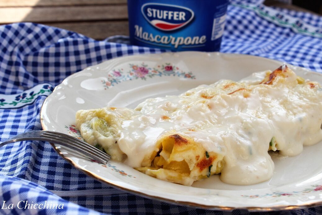 Cannelloni con spinaci e mascarpone