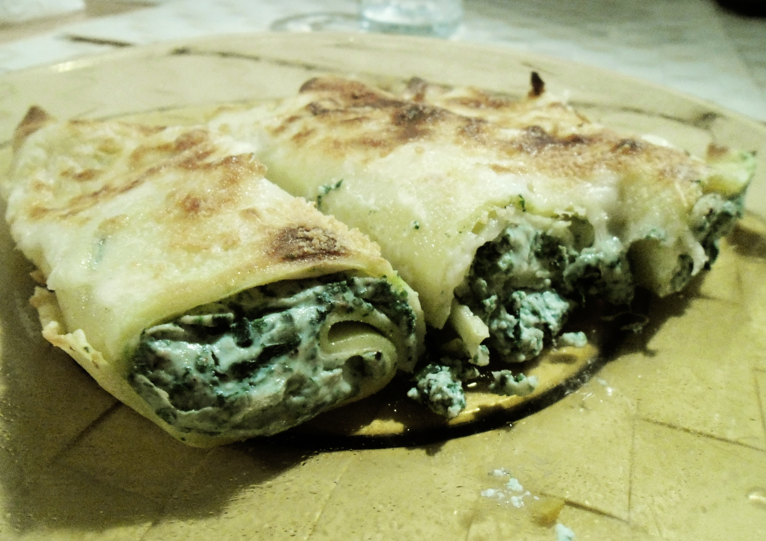 Cannelloni di crepes con ricotta e bietola