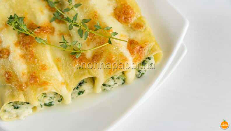 Cannelloni di magro con bietole e ricotta