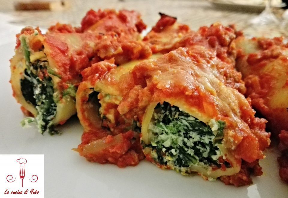 Cannelloni ricotta e spinaci