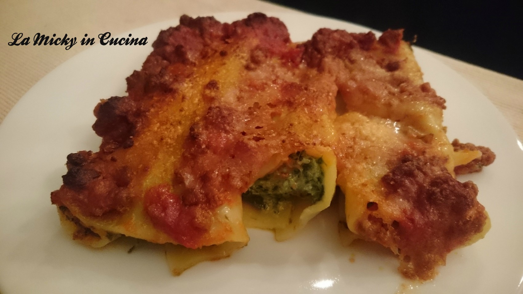 Cannelloni ricotta e spinaci