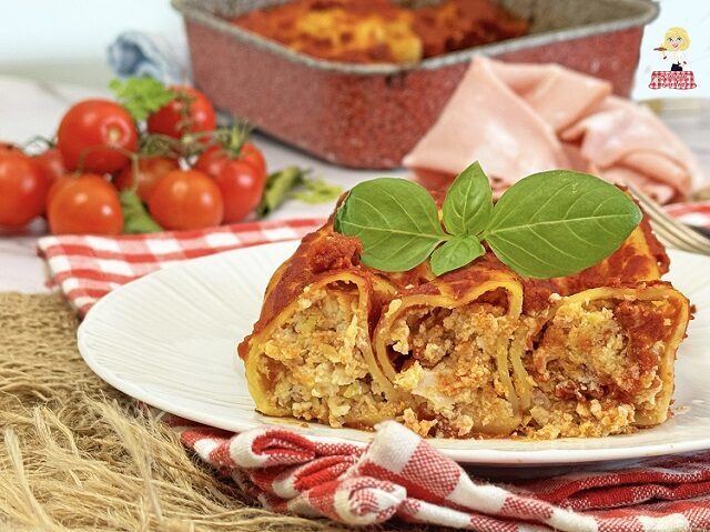 Cannelloni ripieni con mortadella