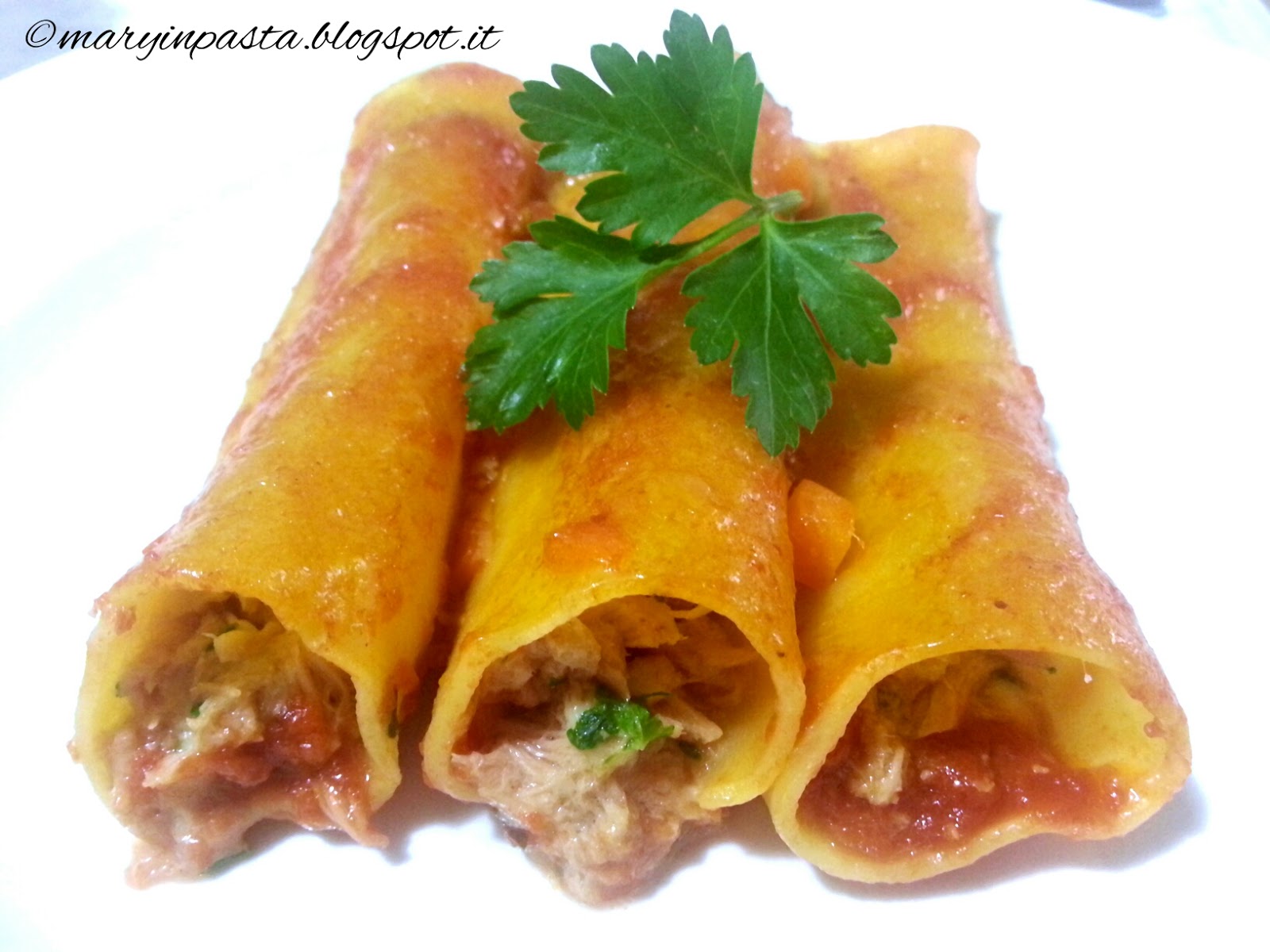 Cannelloni ripieni di tonno