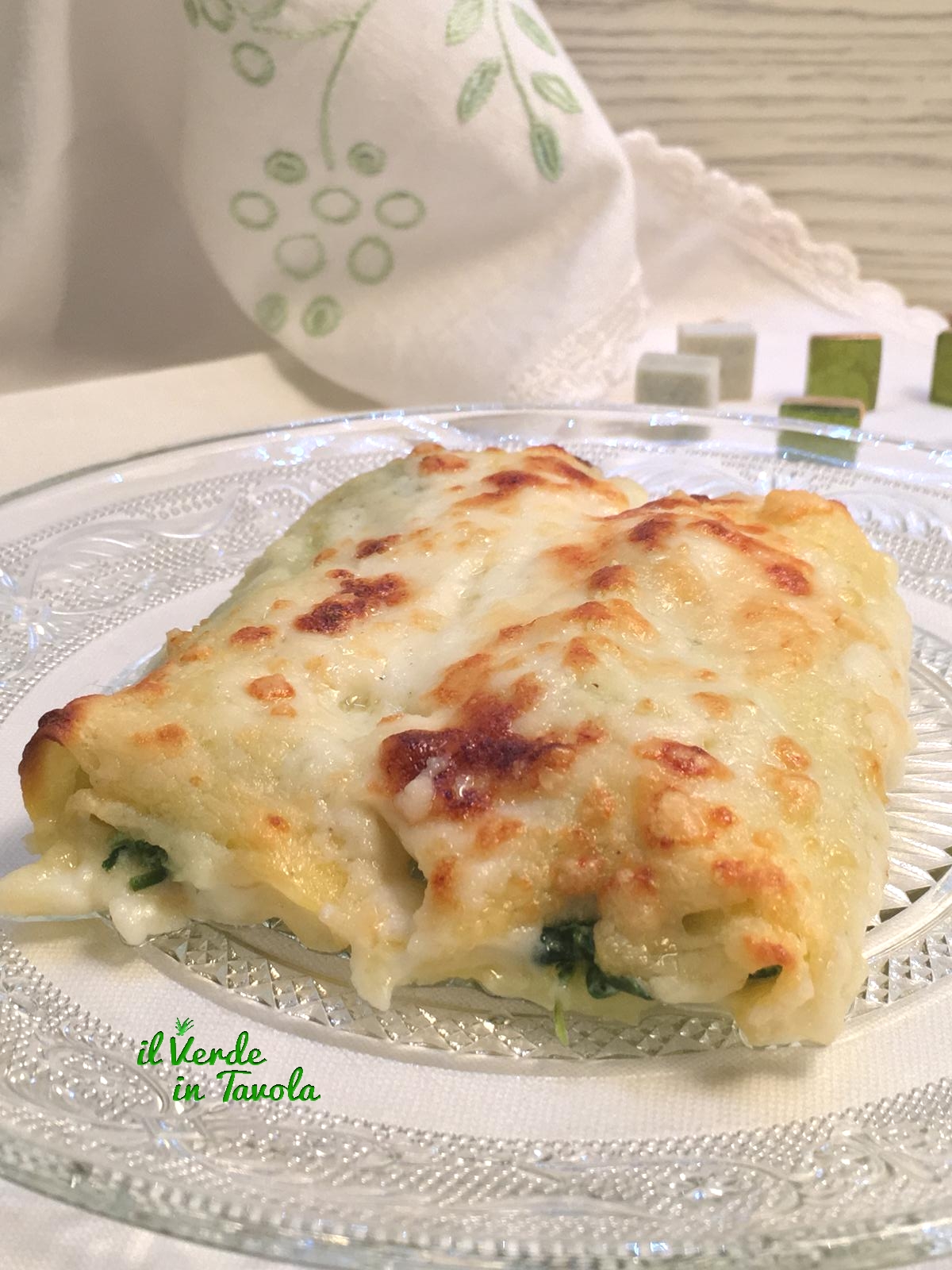 Cannelloni spinaci, gorgonzola e ricotta