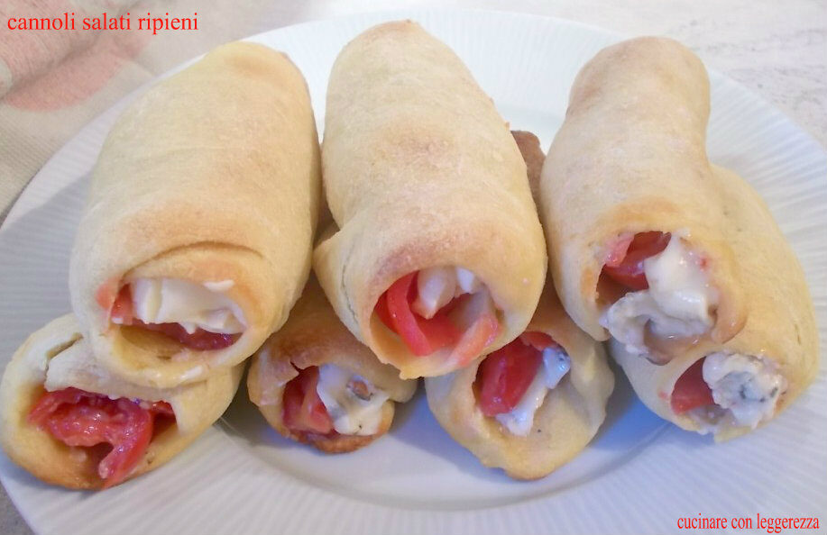 Cannoli salati ripieni – lievito madre