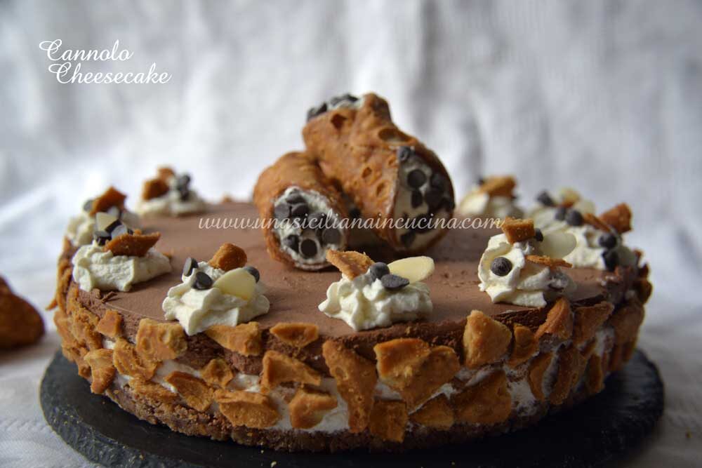 Cannolo cheesecake ricotta e cioccolato