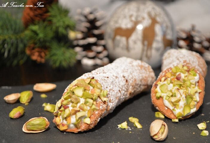 Cannolo siciliano al pistacchio