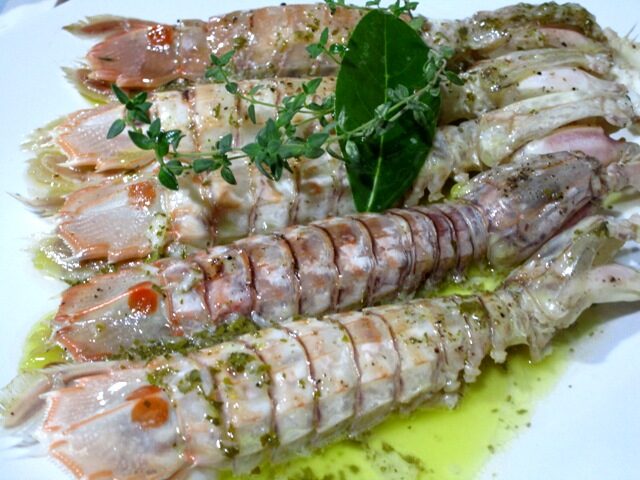 Canocchie all’olio