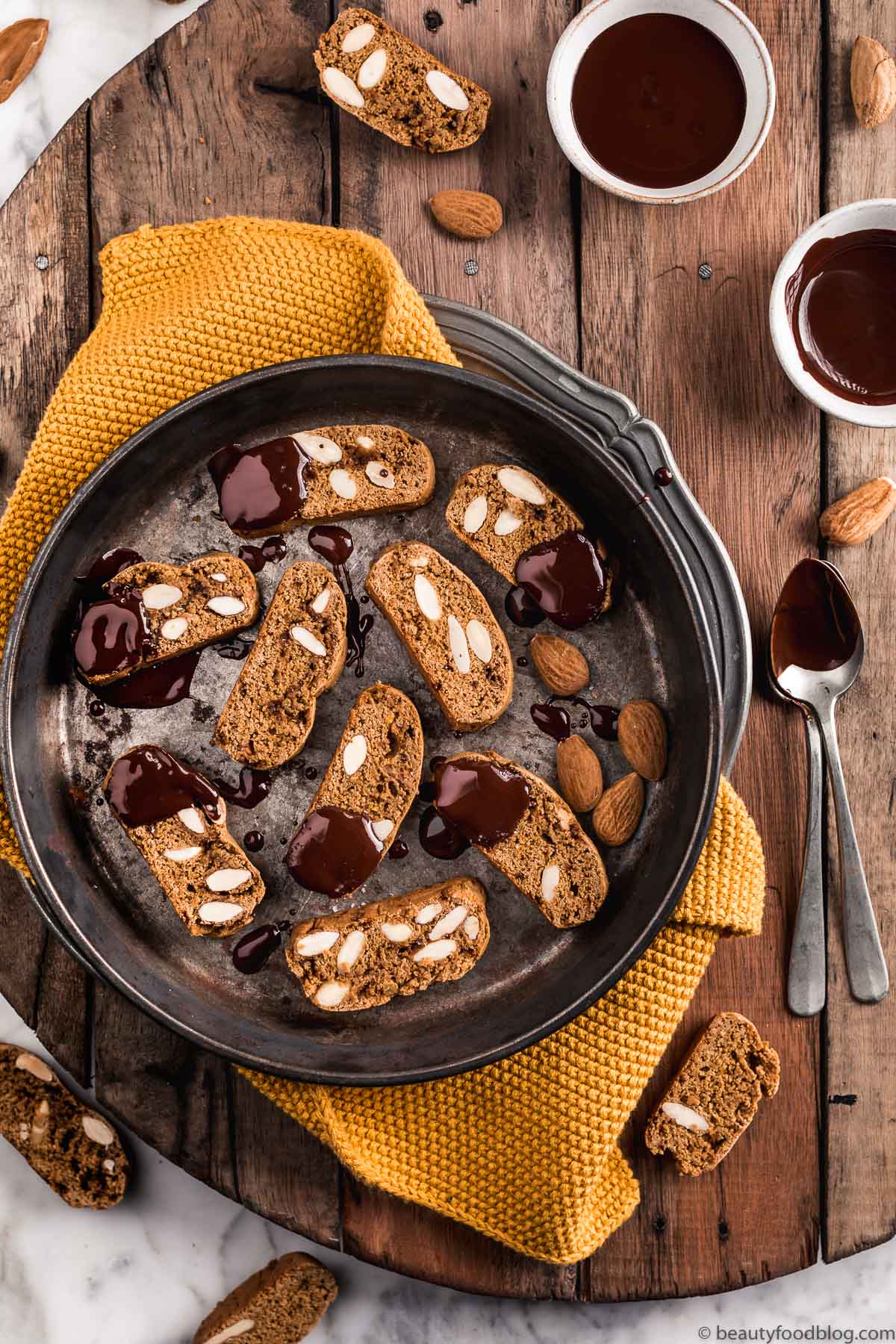 CANTUCCI VEGANI INTEGRALI – Biscotti alle Mandorle Senza Burro | VEGAN ALMOND BISCOTTI Cantuccini