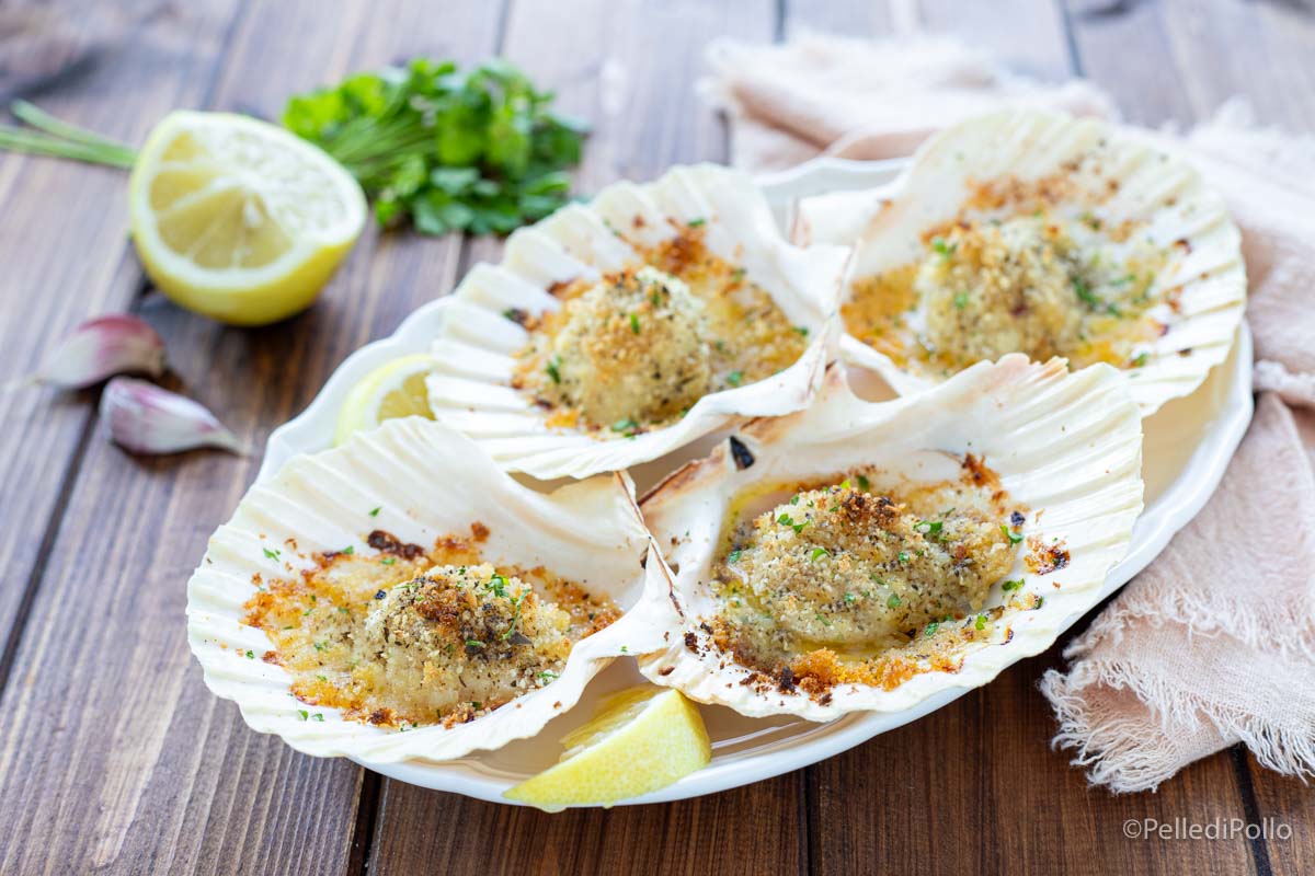 Capesante gratinate al forno