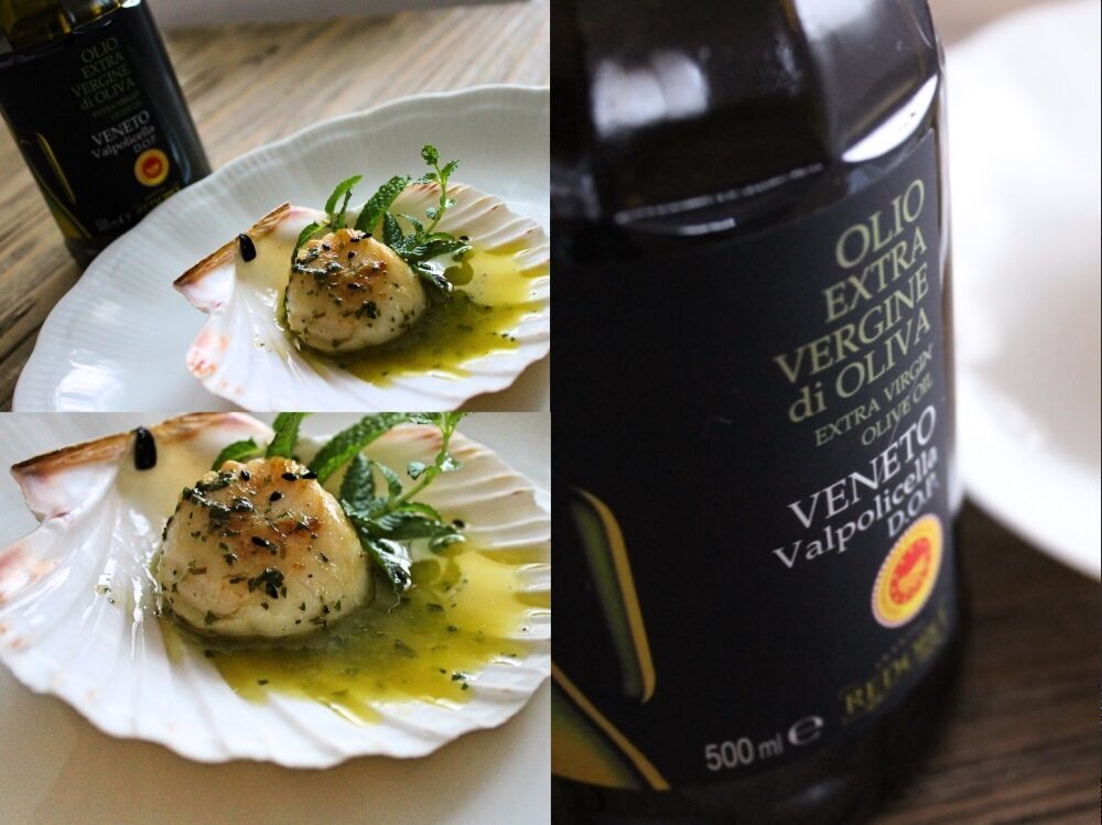Capesante, menta e… l’extravergine veneto valpolicella dop!