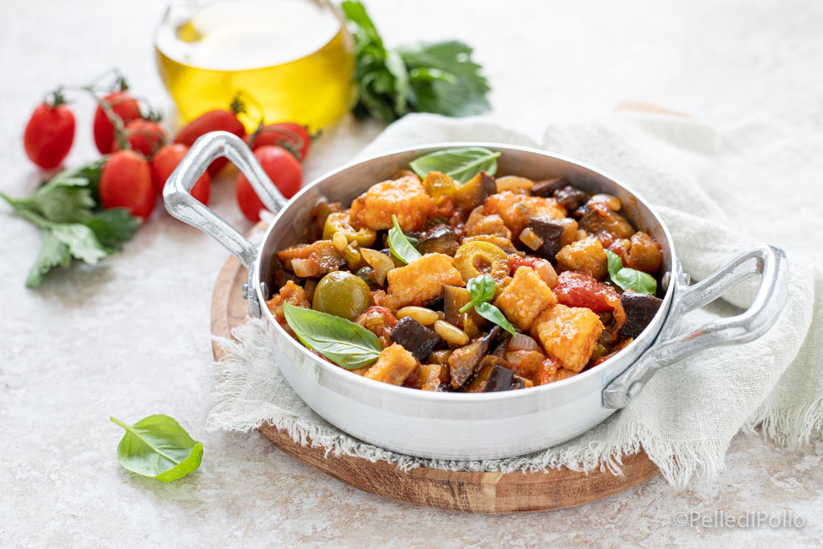 Caponata di pesce spada e melanzane