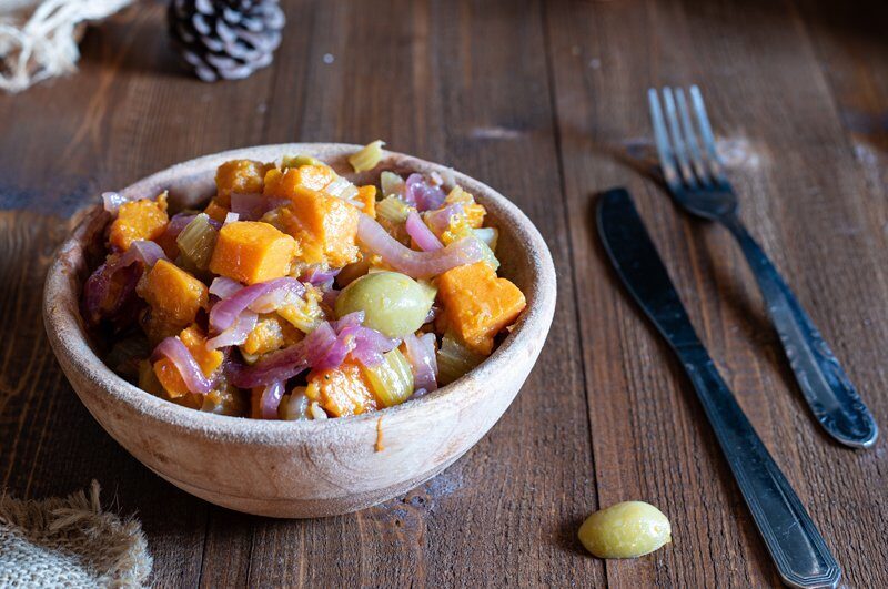 Caponata di zucca siciliana
