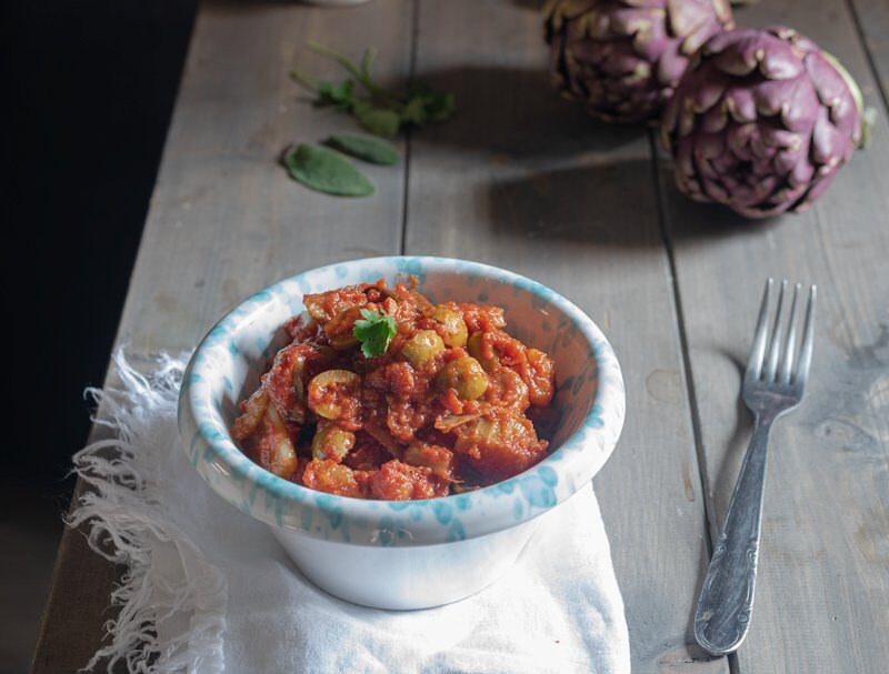 Caponata siciliana di carciofi