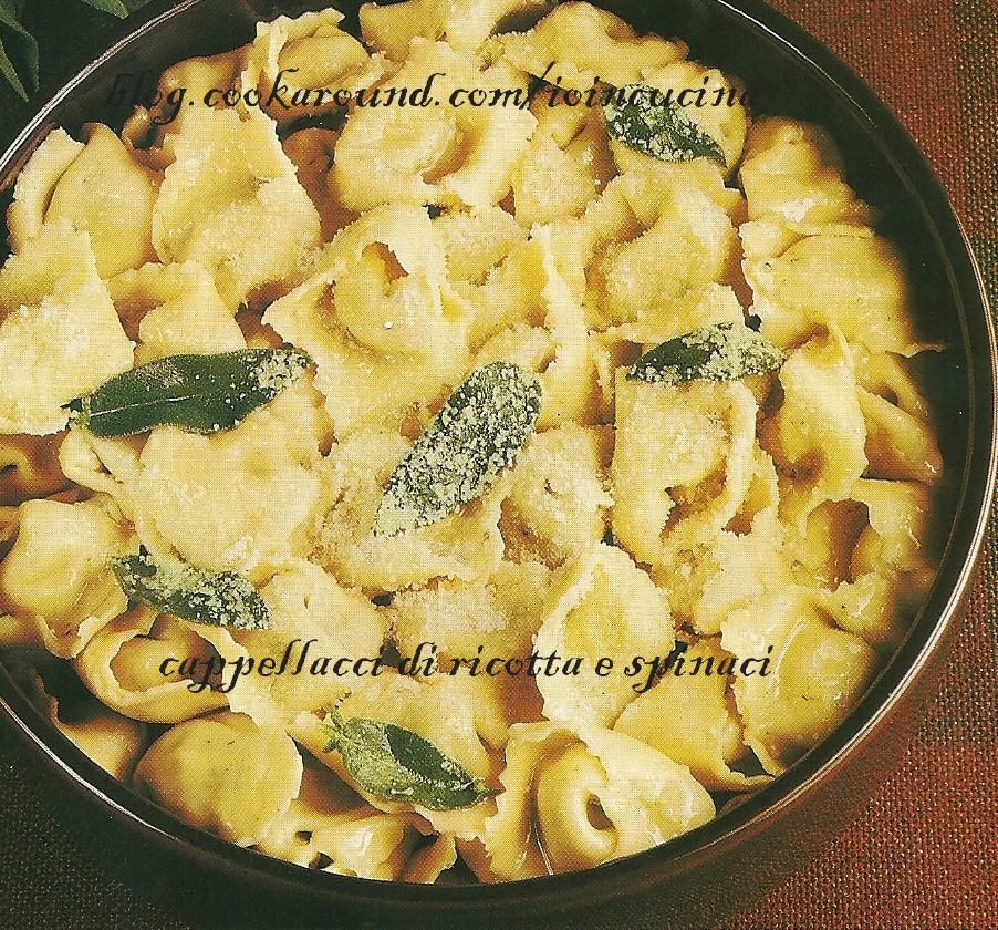 Cappellacci di ricotta e spinaci