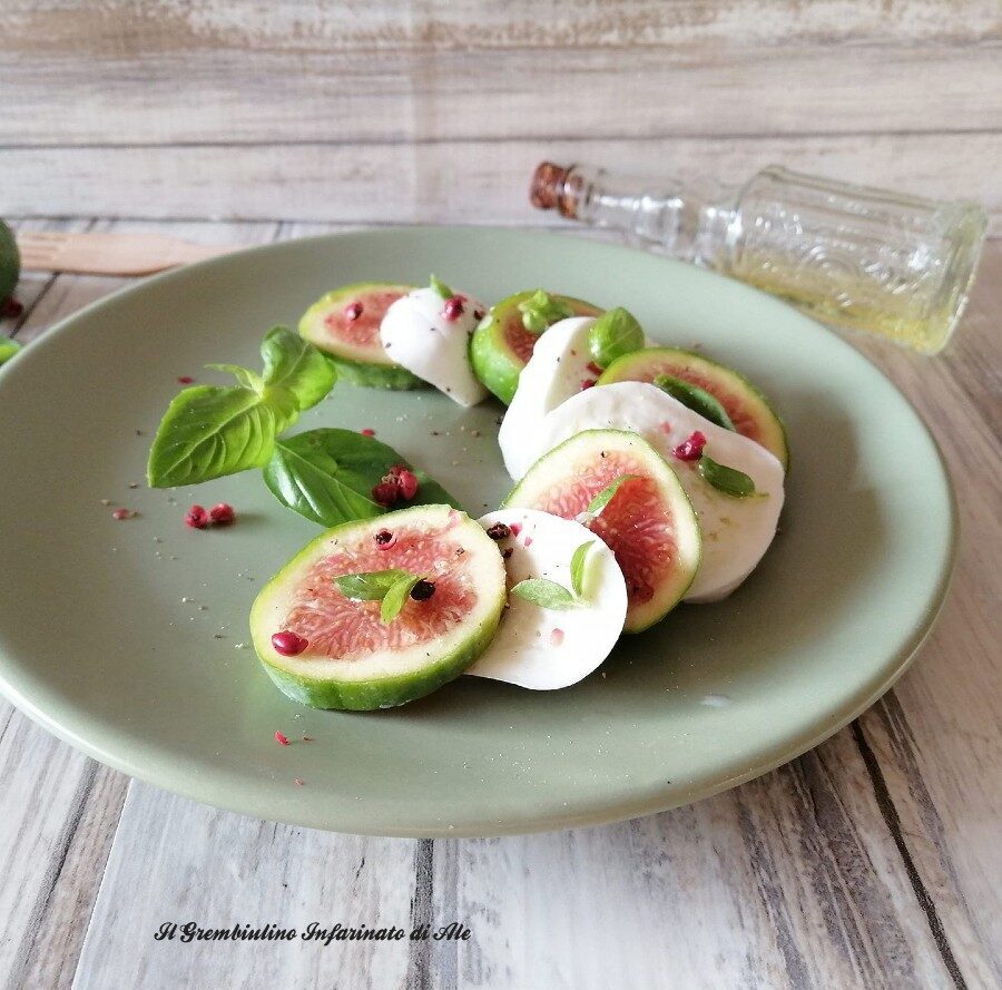 Caprese di bufala e fichi