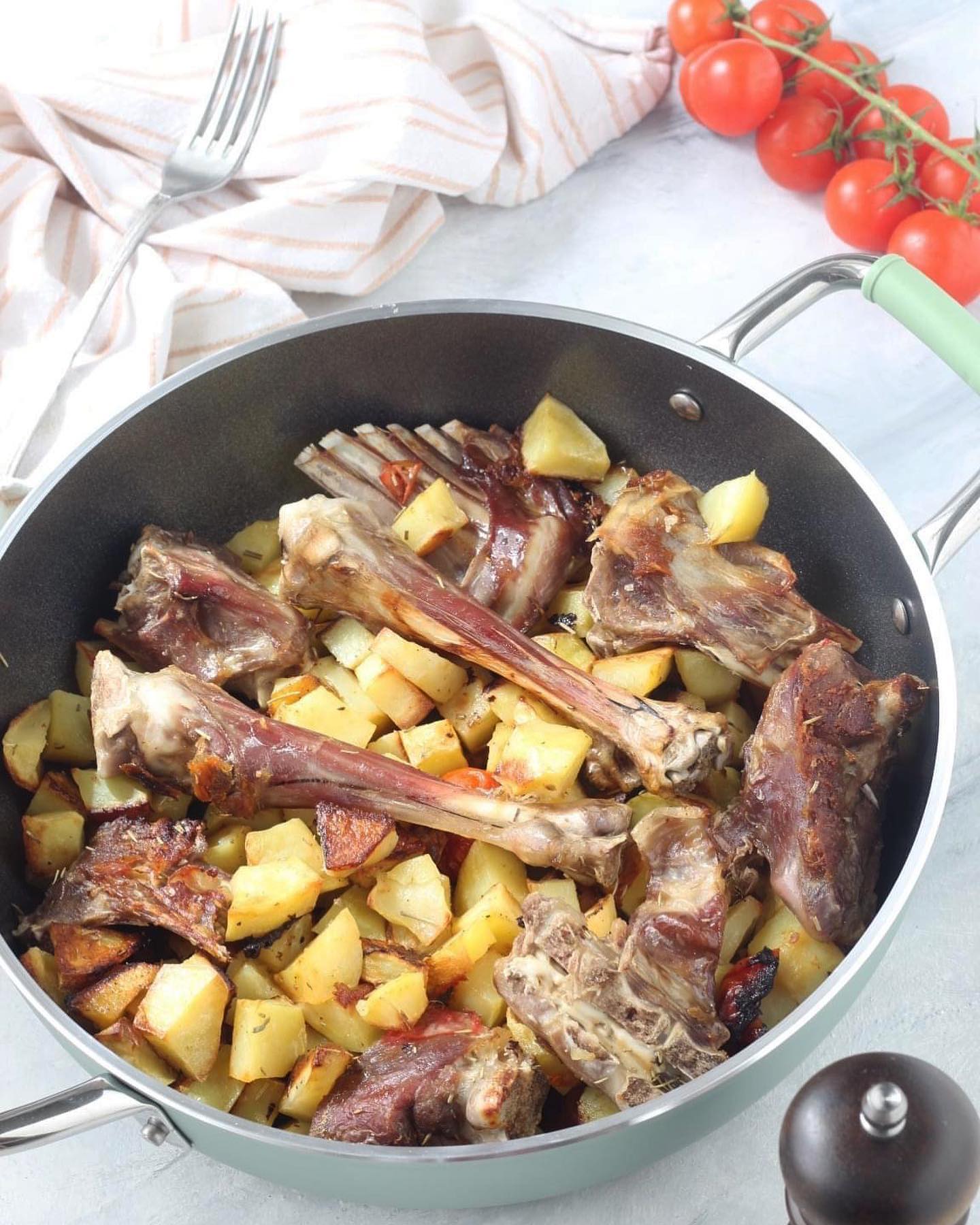 Capretto al forno con patate