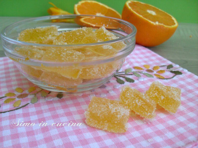 Caramelle gel all’arancia