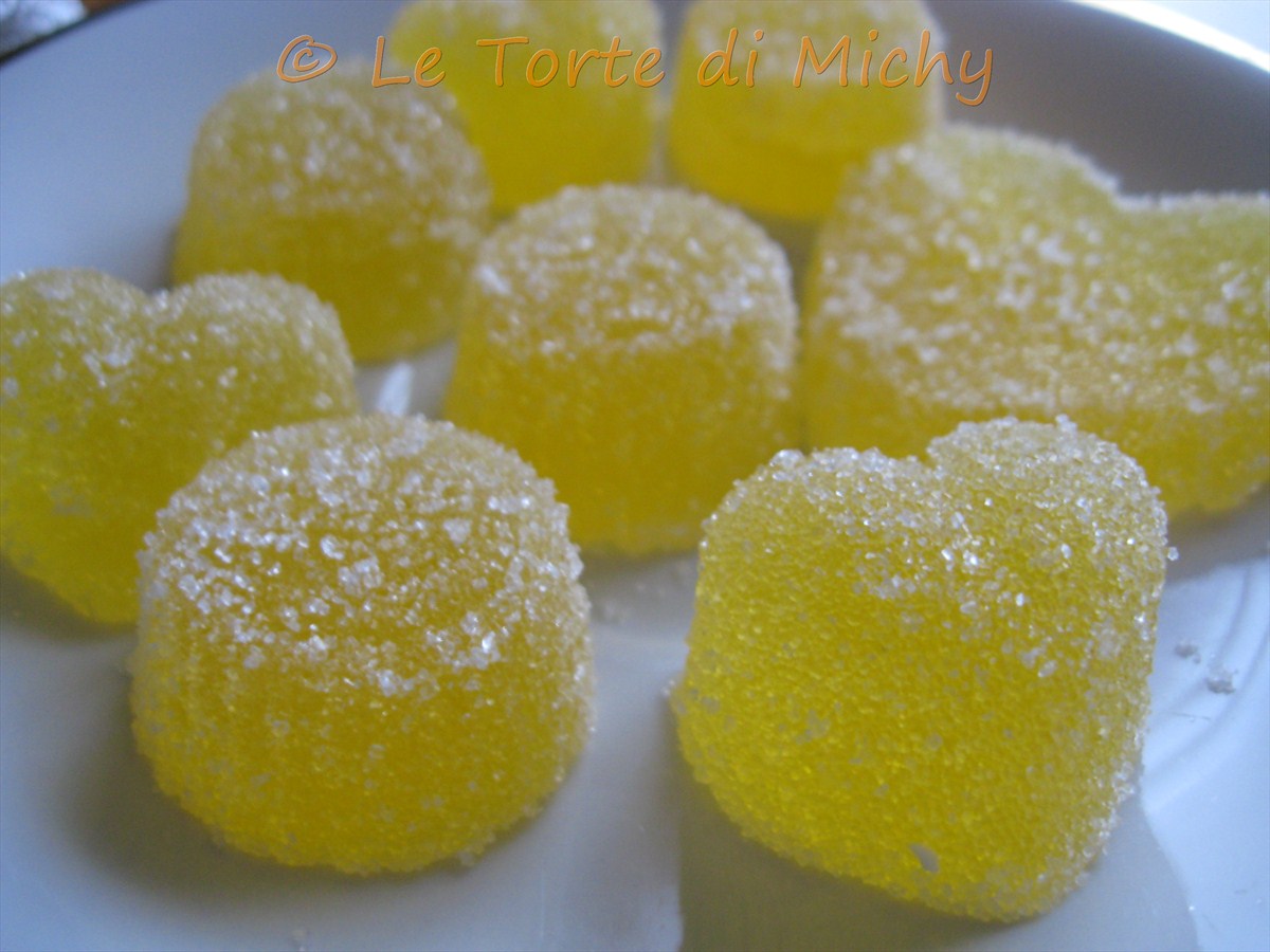 Caramelle gelee all’arancia (gelatine di frutta)