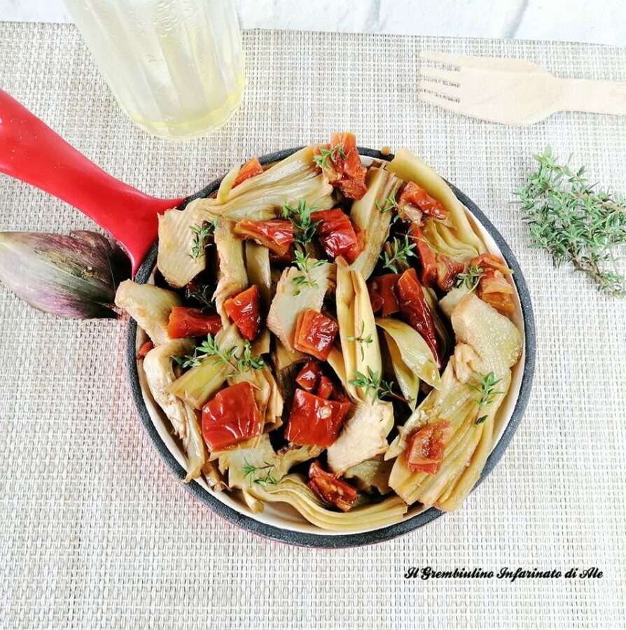 Carciofi ai pomodori secchi