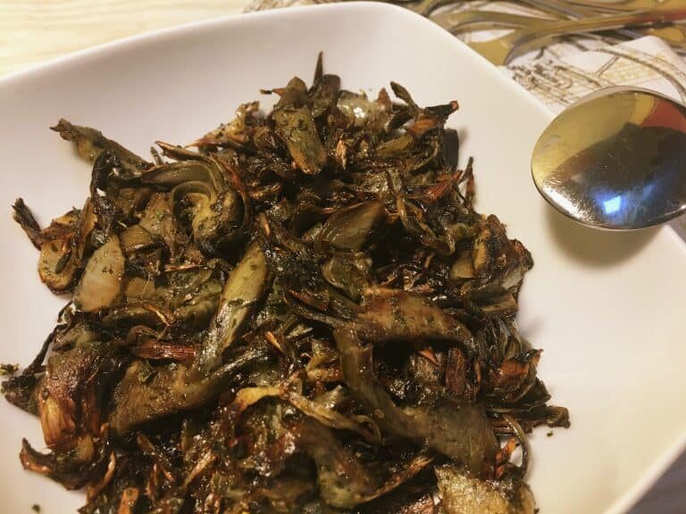 Carciofi arrostiti alla sarda, dolci e croccanti
