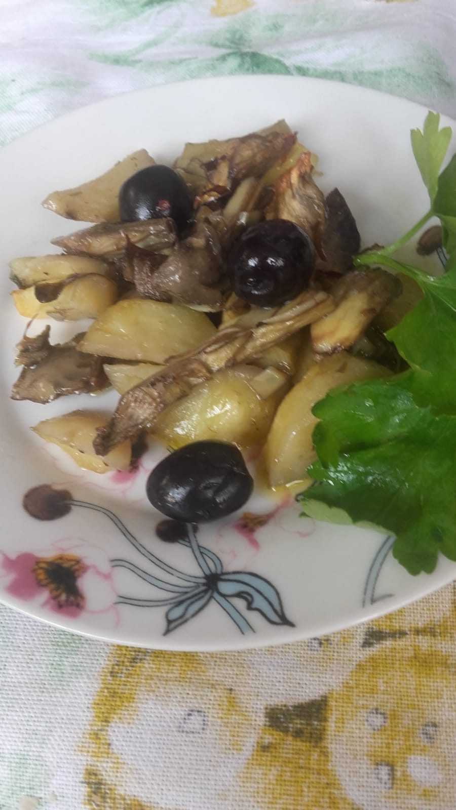 Carciofi e patate al forno