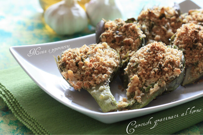 Carciofi gratinati al forno