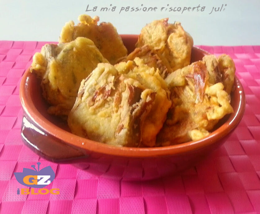 Carciofi in pastella fritti