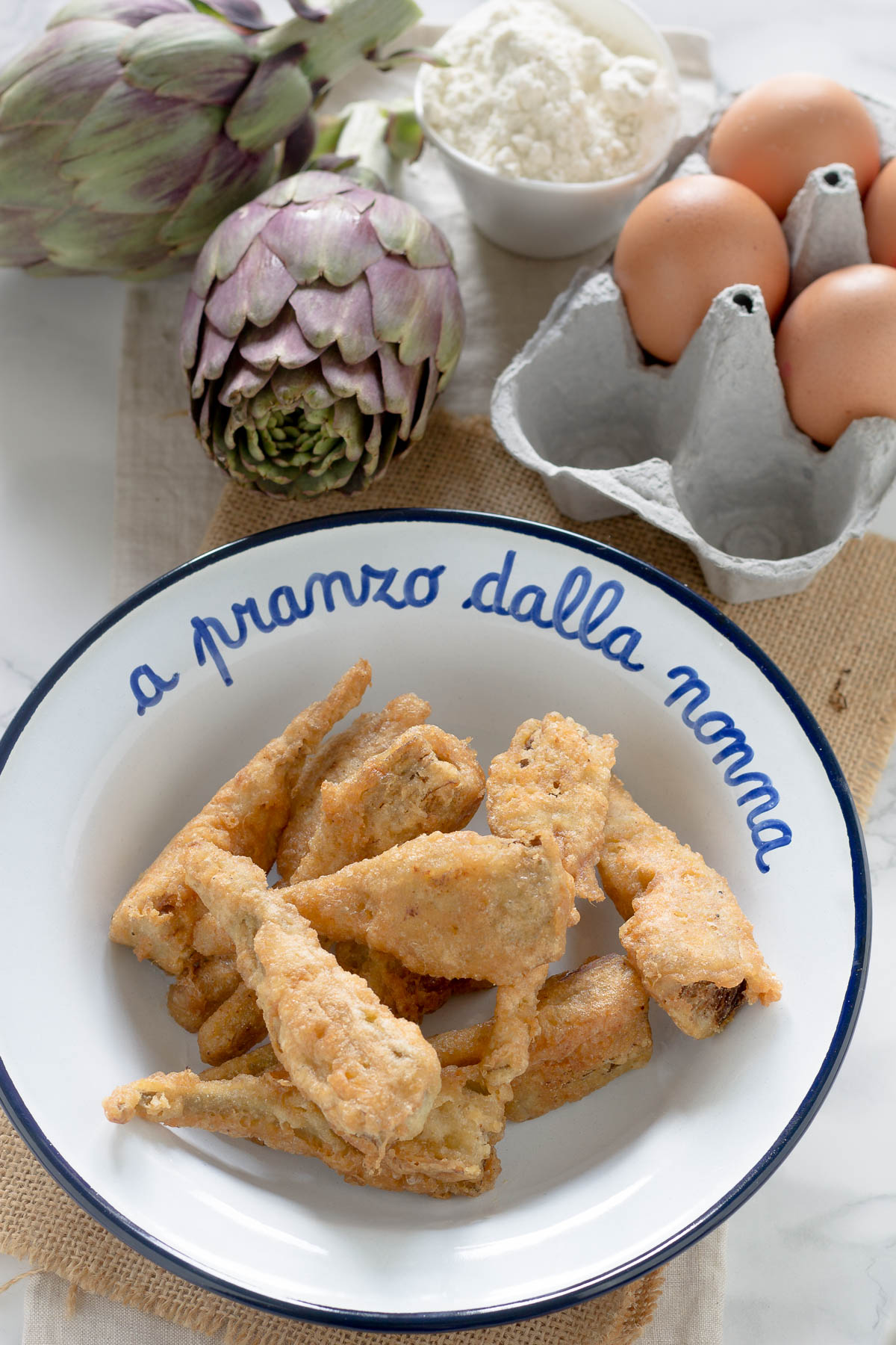 Carciofi indorati e fritti