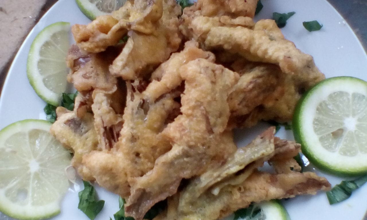 Carciofi indorati e fritti